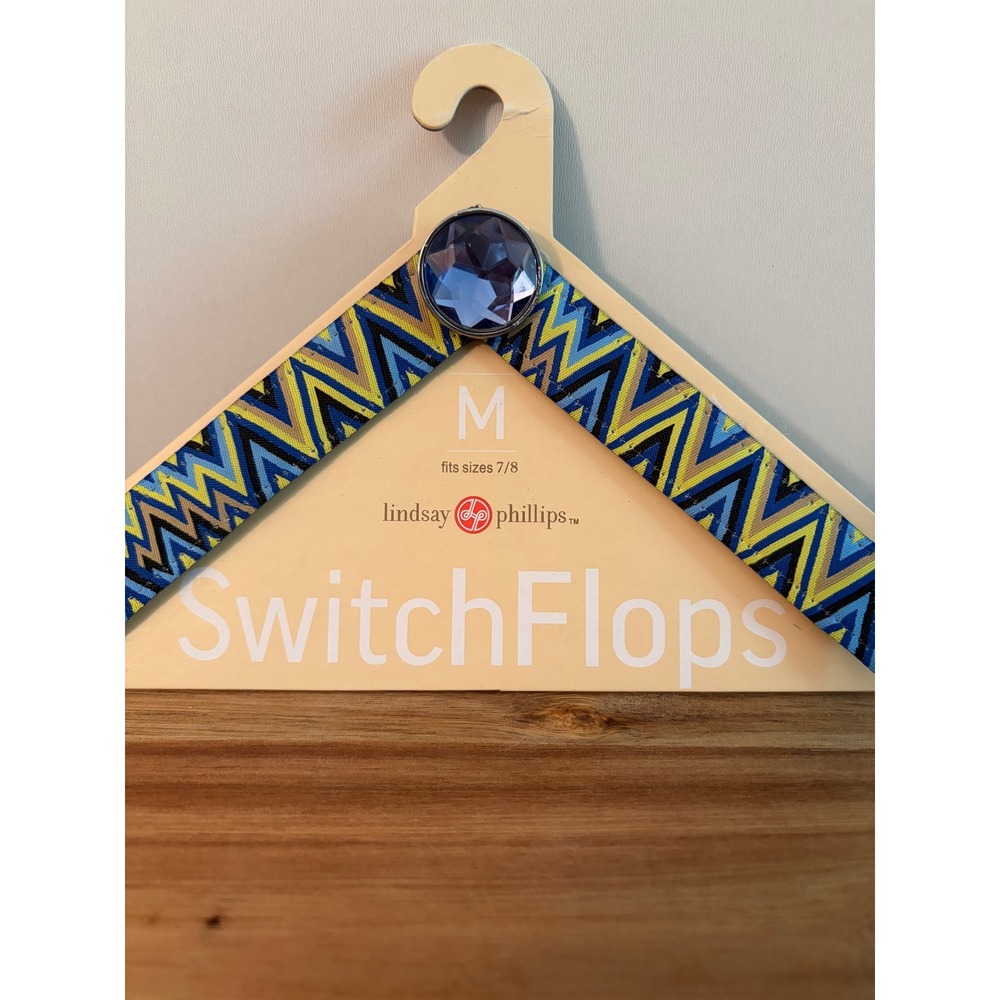 Lindsay Phillips Switch Flops Size Medium Pamela Strap NEW
